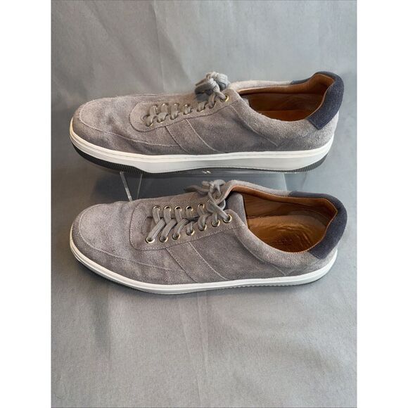 Peter Millar Men's VANTAGE Low Top Lace Up Suede‎ Sneakers US 10.5M Gray - Picture 2 of 11